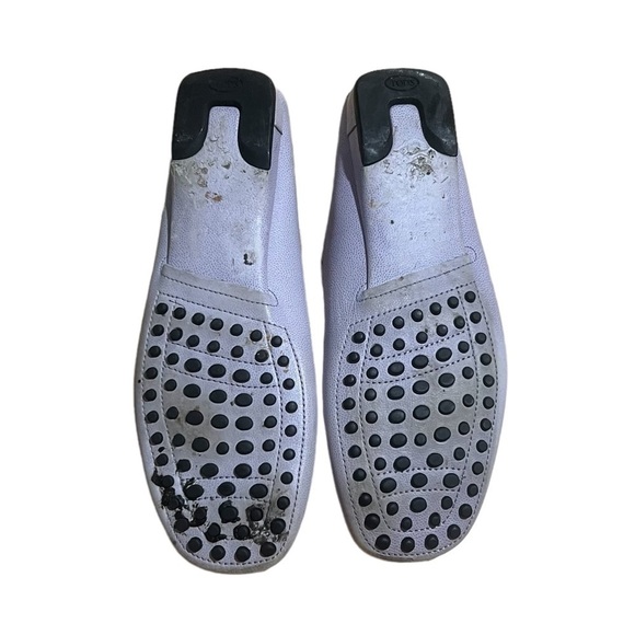 Tod’s Purple Square Toe Driving Loafers Size 7 Women’s - Picture 10 of 10